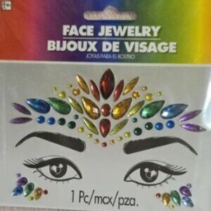 NWT Colorful Face Gem Jewlery Set
